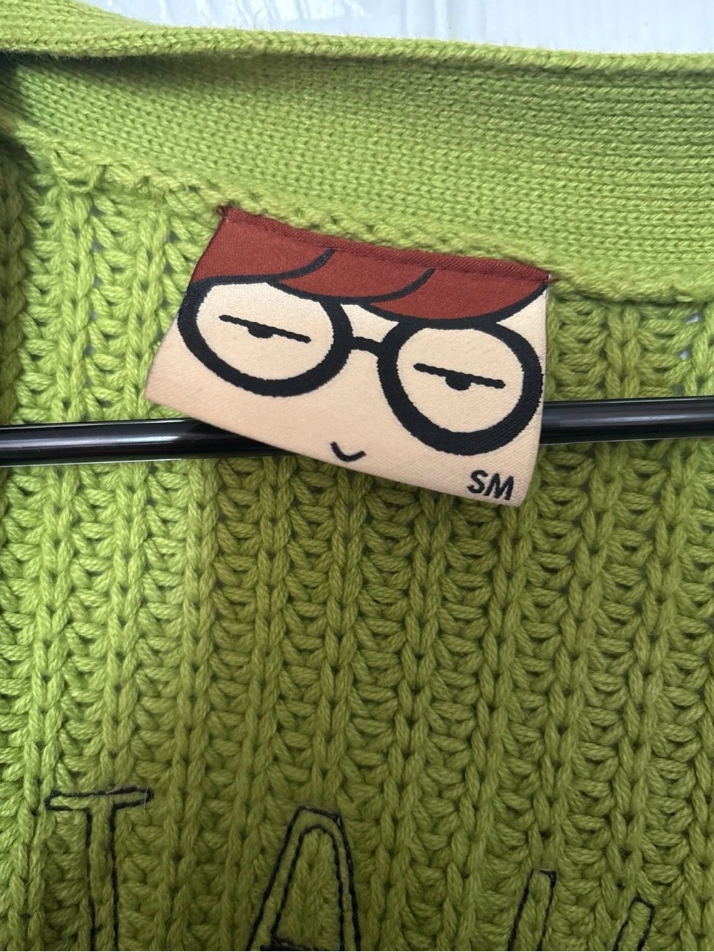 Rare Lazy Oaf Daria Cardigan “I hate everybody” Size Small/Medium - Picture 2 of 3